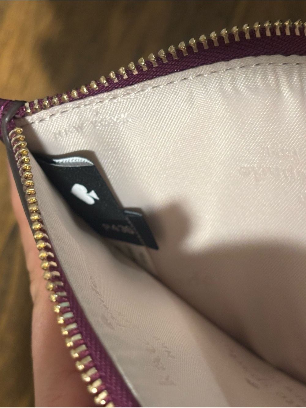 kate spade Metallic Plum Wristlet in Shimmery Wine - Picture 9 of 9
